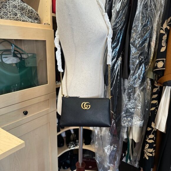 Gucci Double G Black Crossbody Bag - Picture 2 of 4